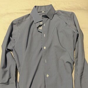 State & Liberty Blue and White Dress Shirt